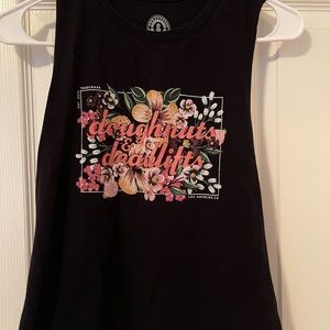 Doughnuts and Deadlifts Muscle Crop Top